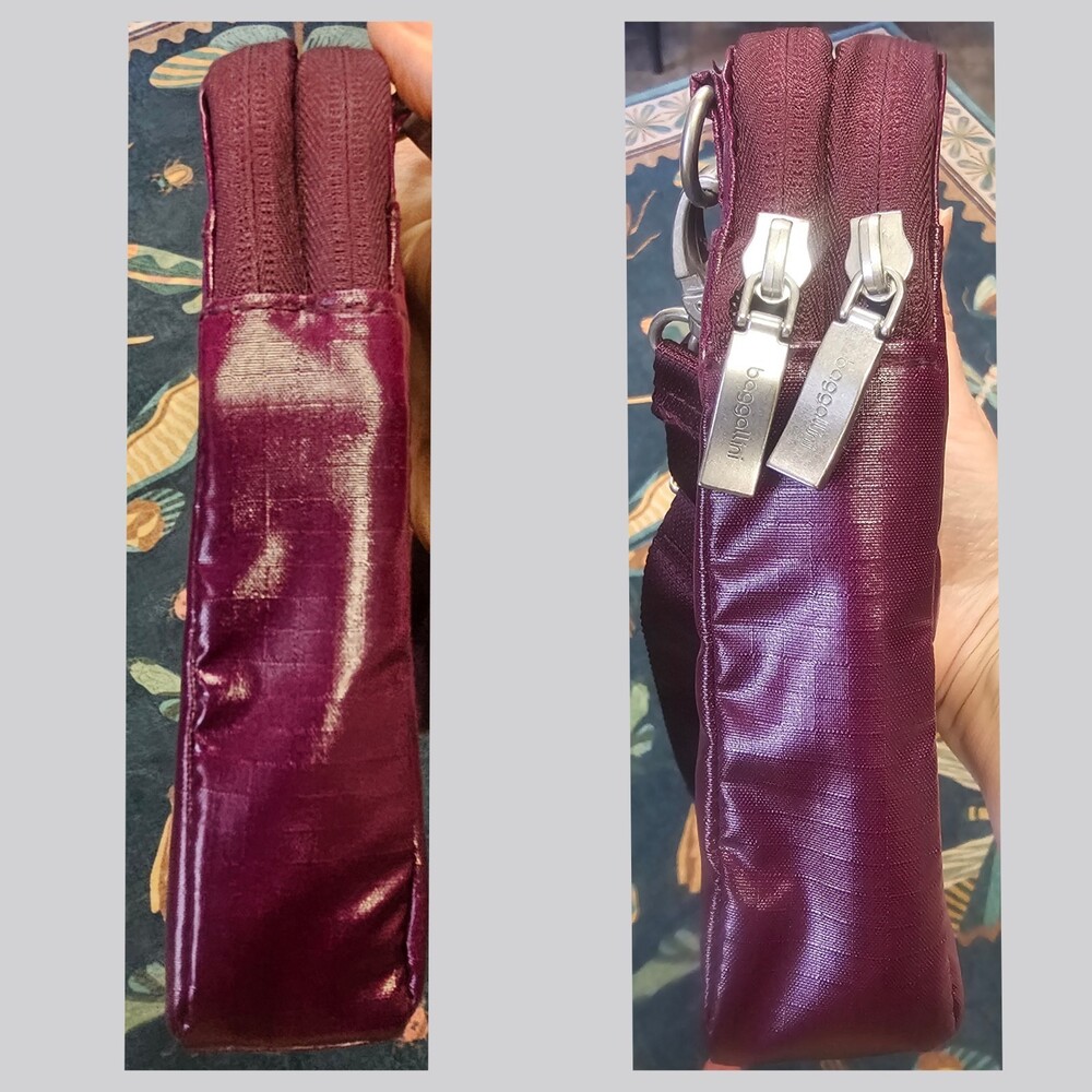 Baggallini Modern Take Two Purple RFID Crossbody Bag Light Weight Travel NWOT - Picture 8 of 10